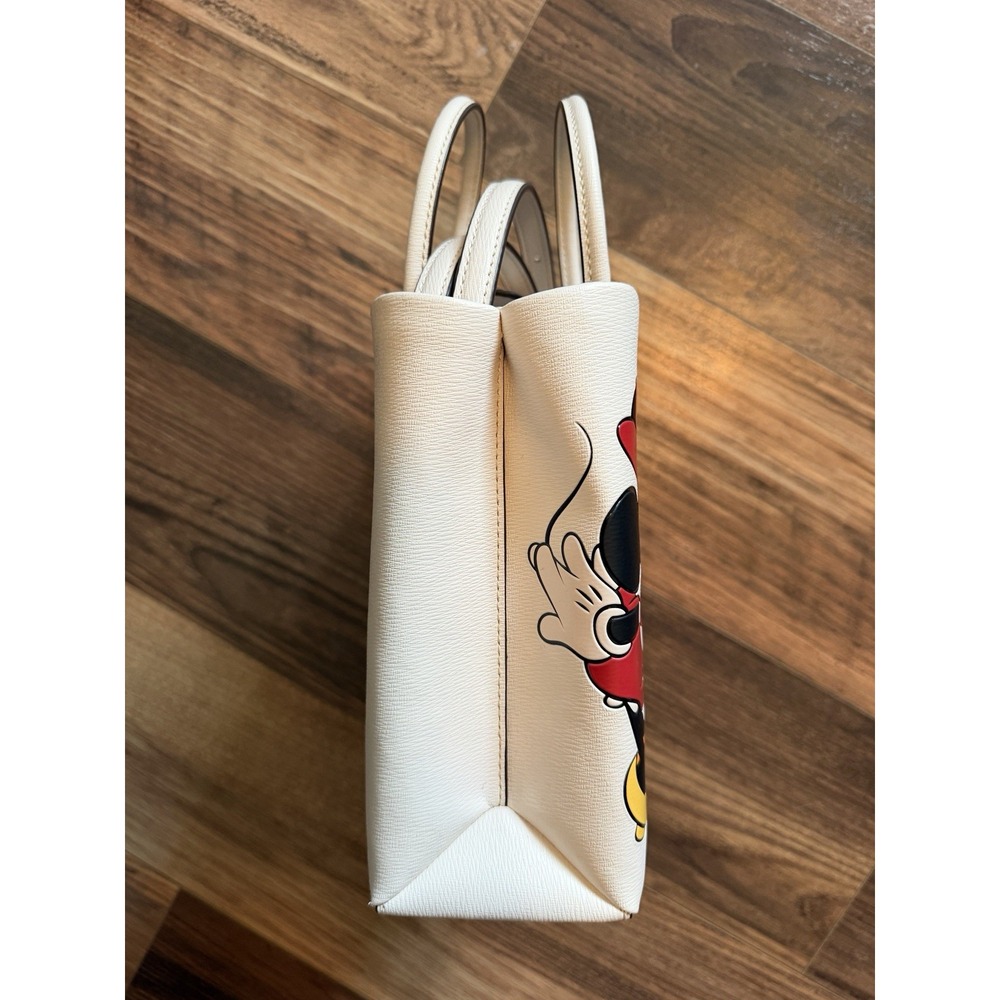 DISNEY X KATE SPADE NEW YORK MINNIE MOUSE PARCHMENT MINI TOTE - Picture 9 of 9